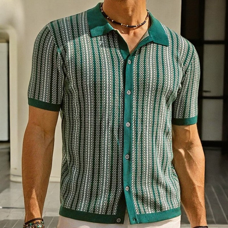 Sovereign Knit Button-Down