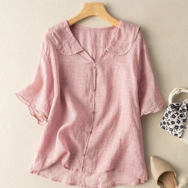 Odette Vintage Collar Blouse