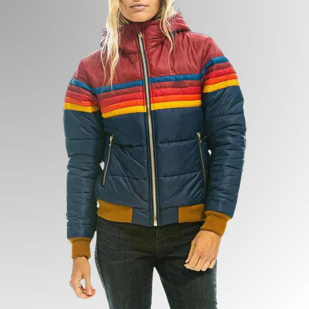 Horizon Stripe Puffer Jacket