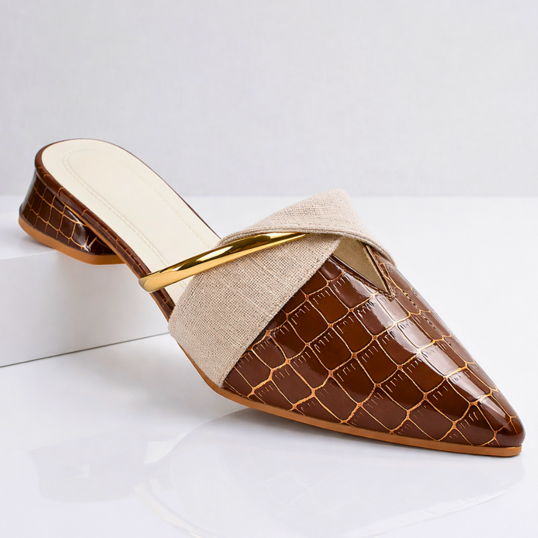 Marla Croc-Embossed Mule