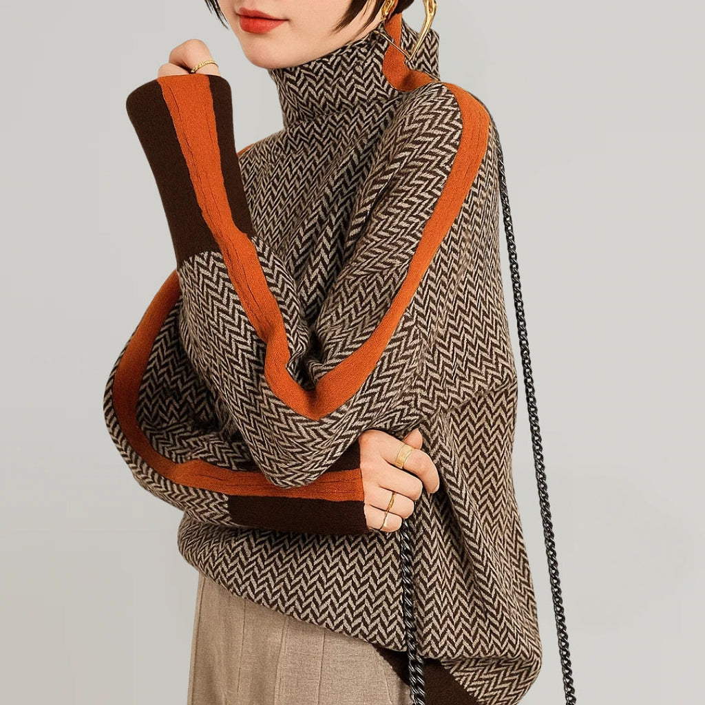 Orinthia High-Collar Pullover