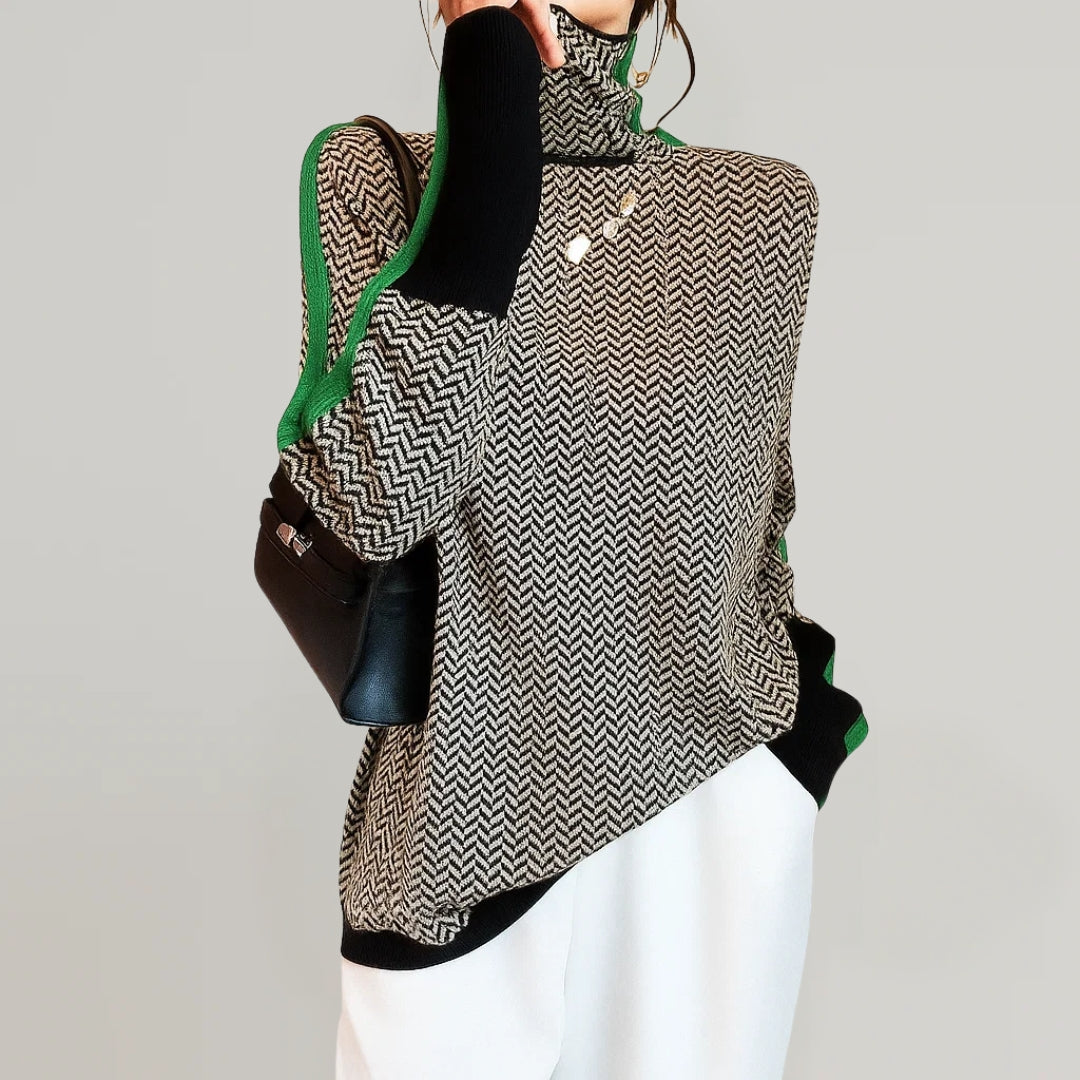 Orinthia High-Collar Pullover