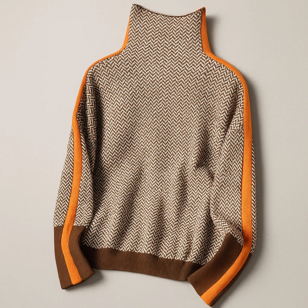Orinthia High-Collar Pullover