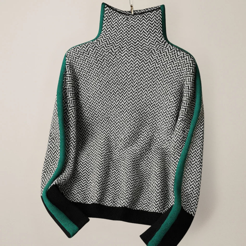 Orinthia High-Collar Pullover