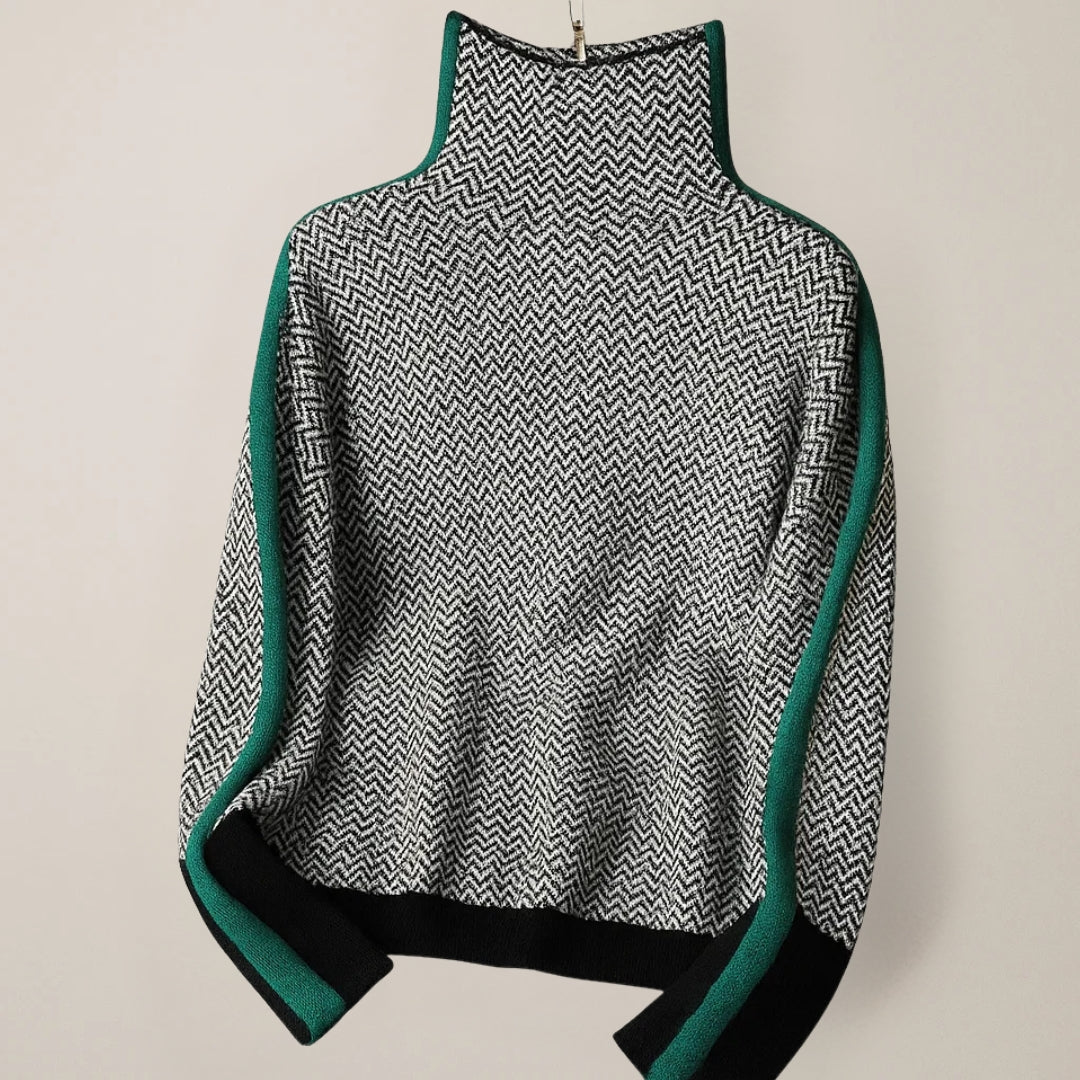 Orinthia High-Collar Pullover
