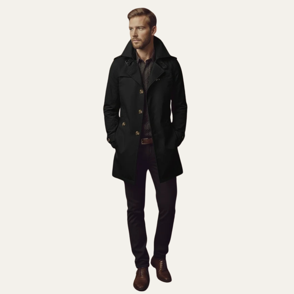 Maritime Double-Breasted Coat