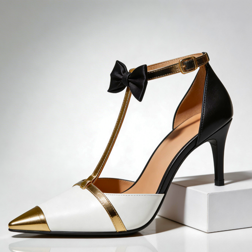 Charlie Satin Bow Heel