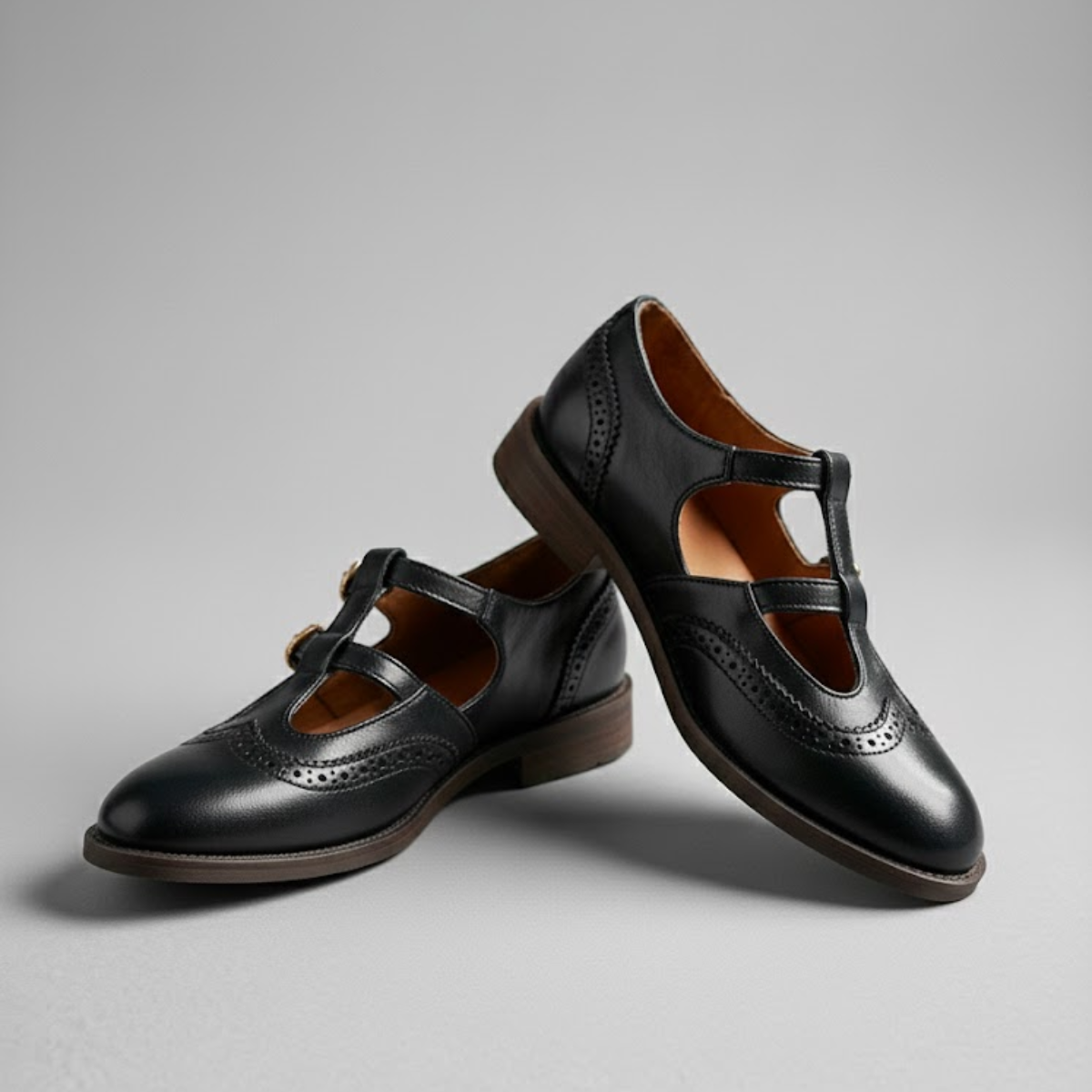 Linda Leather Mary Jane Flats