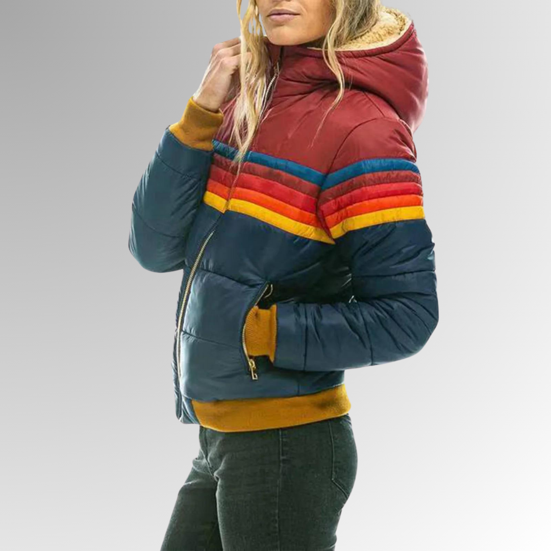 Horizon Stripe Puffer Jacket
