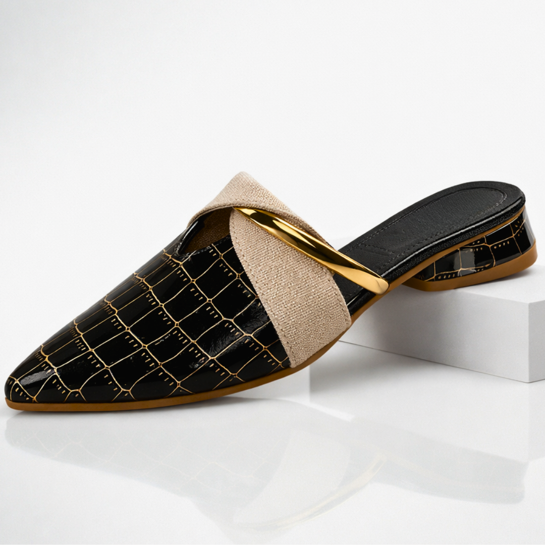 Marla Croc-Embossed Mule