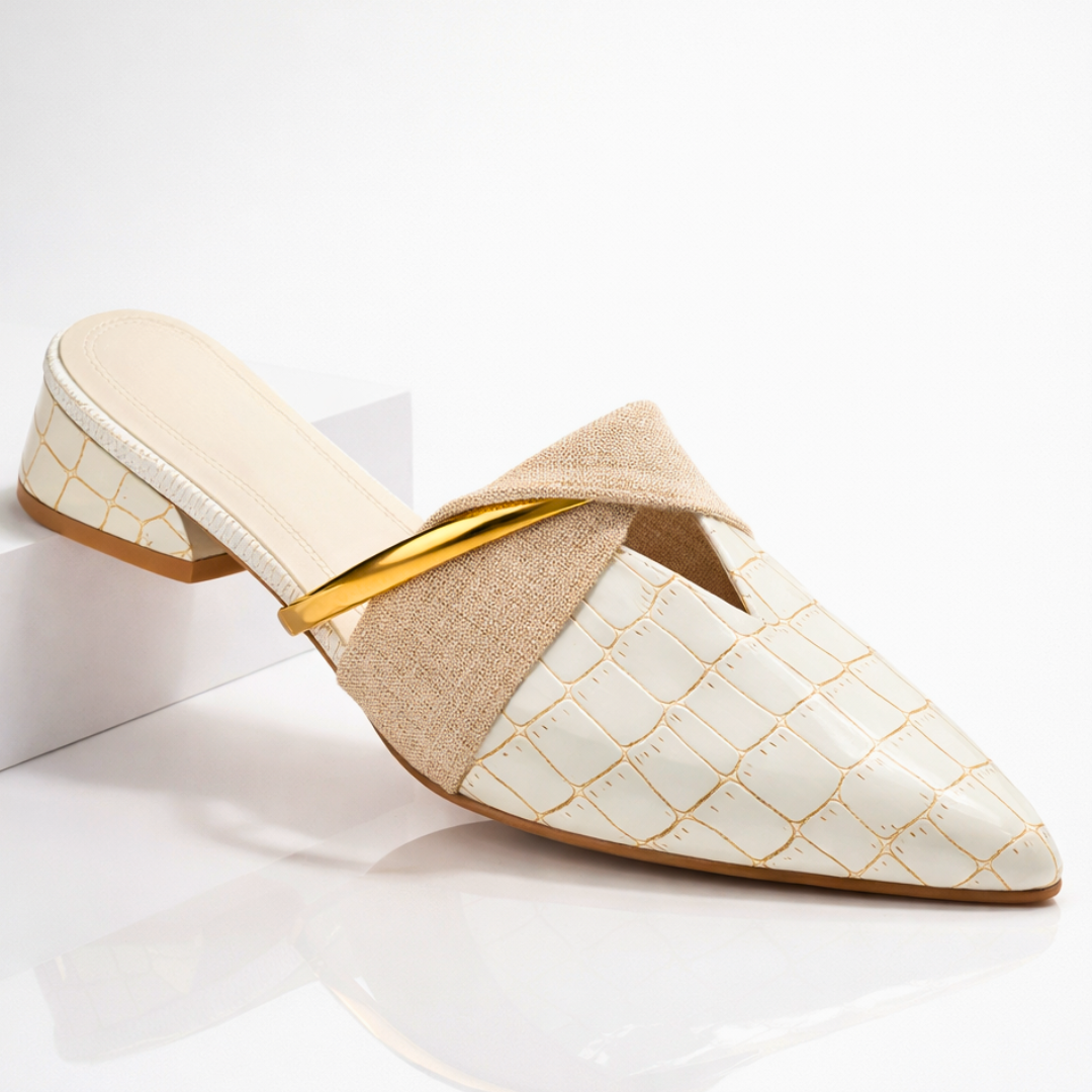 Marla Croc-Embossed Mule