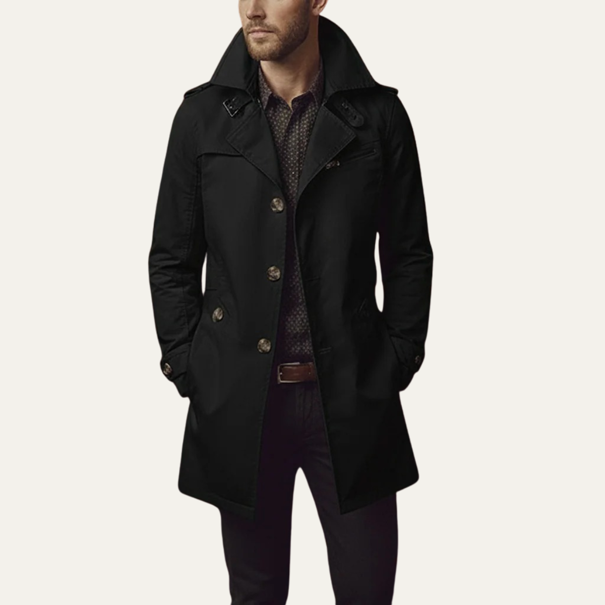 Maritime Double-Breasted Coat