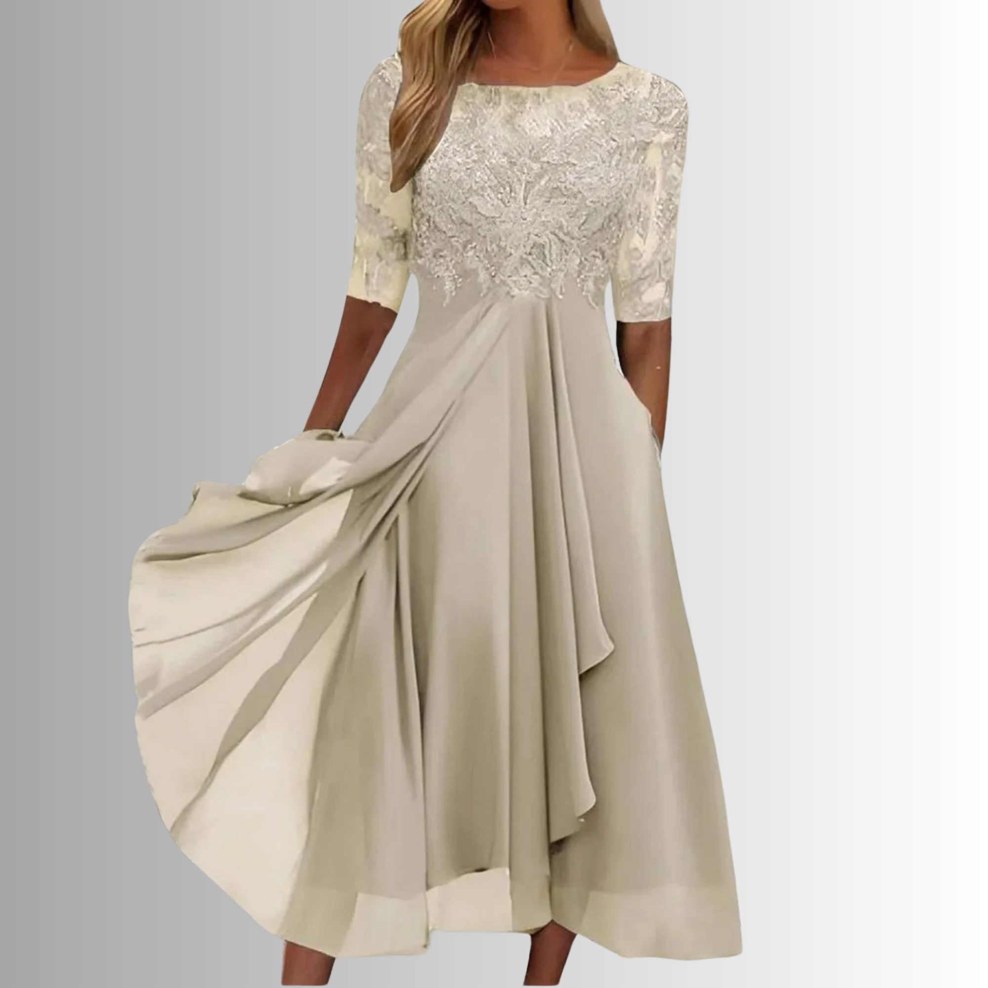 Vesper Lace Chiffon Dress