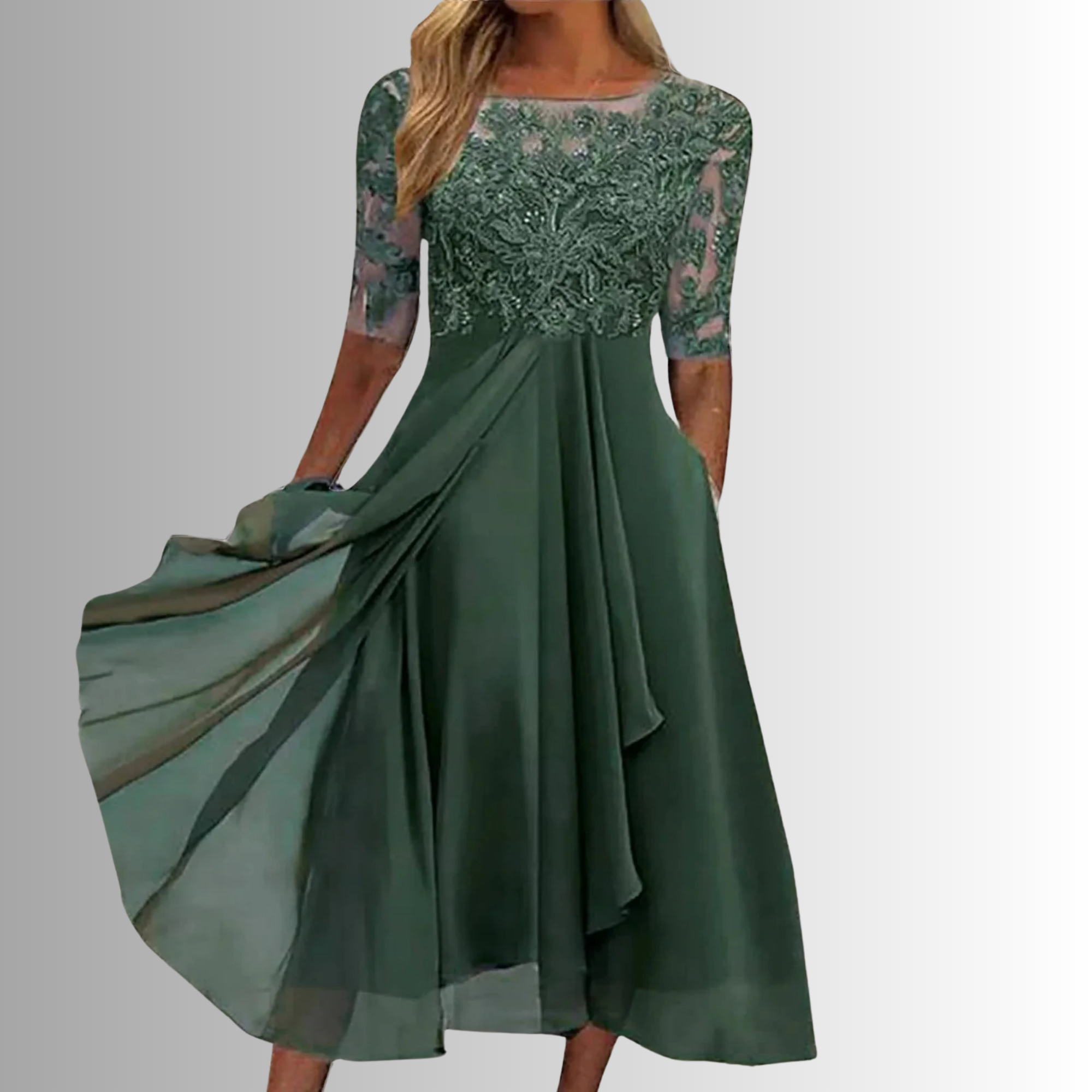 Vesper Lace Chiffon Dress