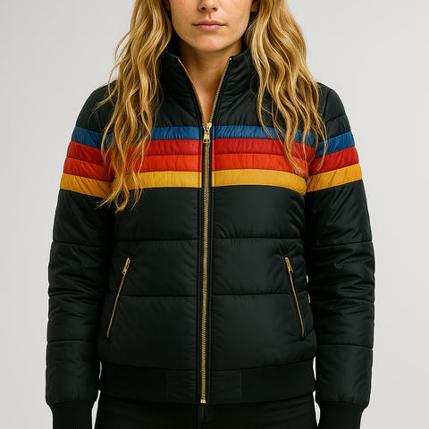Horizon Stripe Puffer Jacket