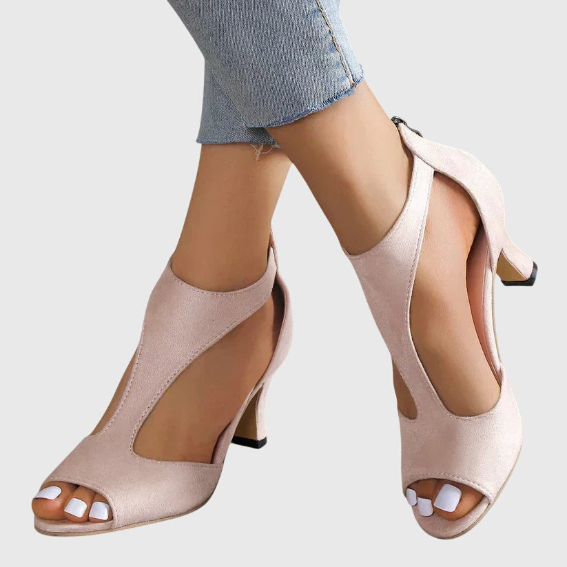 Bibury Open-Toe Heels