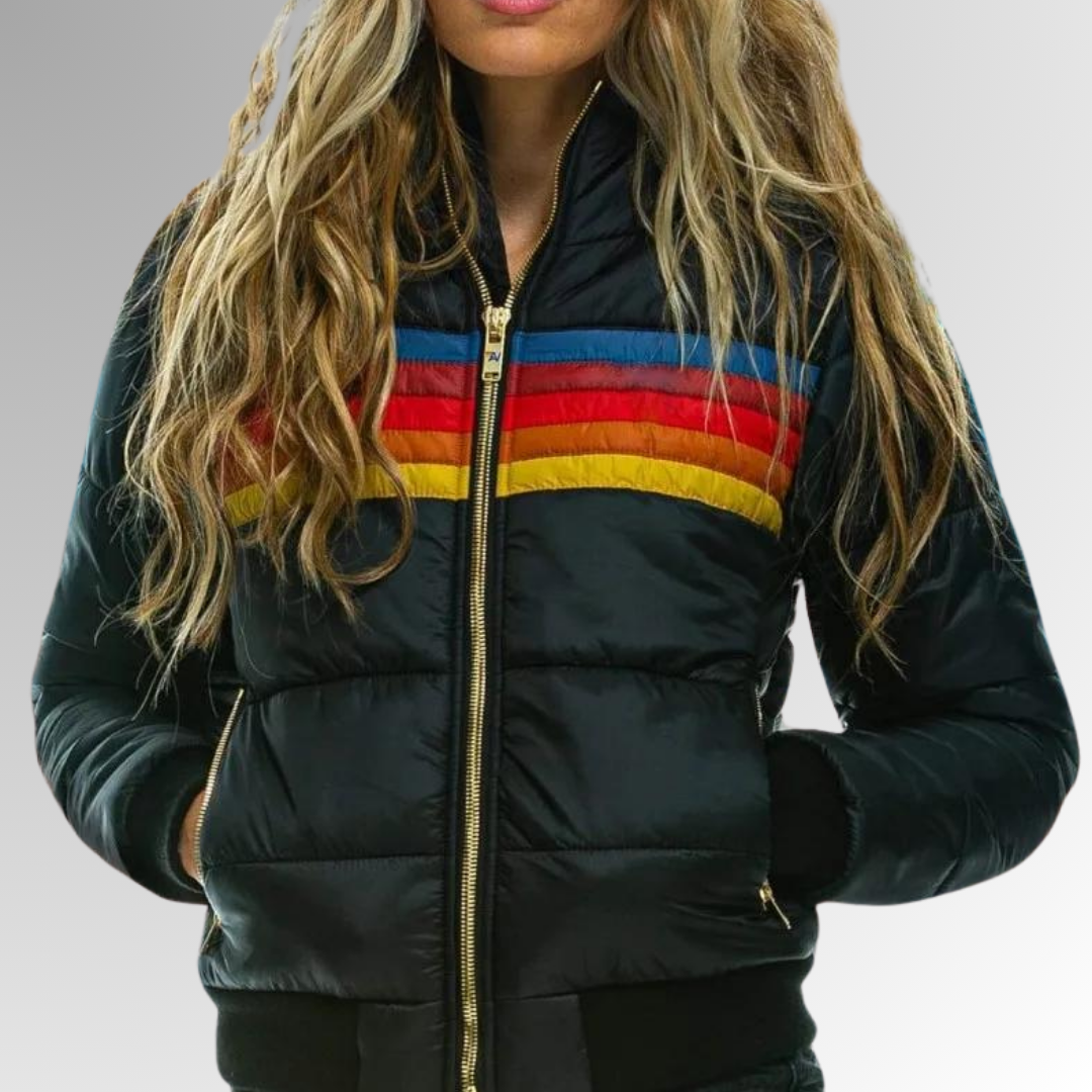 Horizon Stripe Puffer Jacket