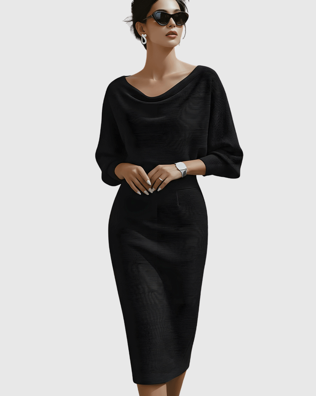 Monschau Draped Midi Dress