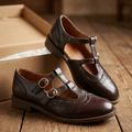 Linda Leather Mary Jane Flats