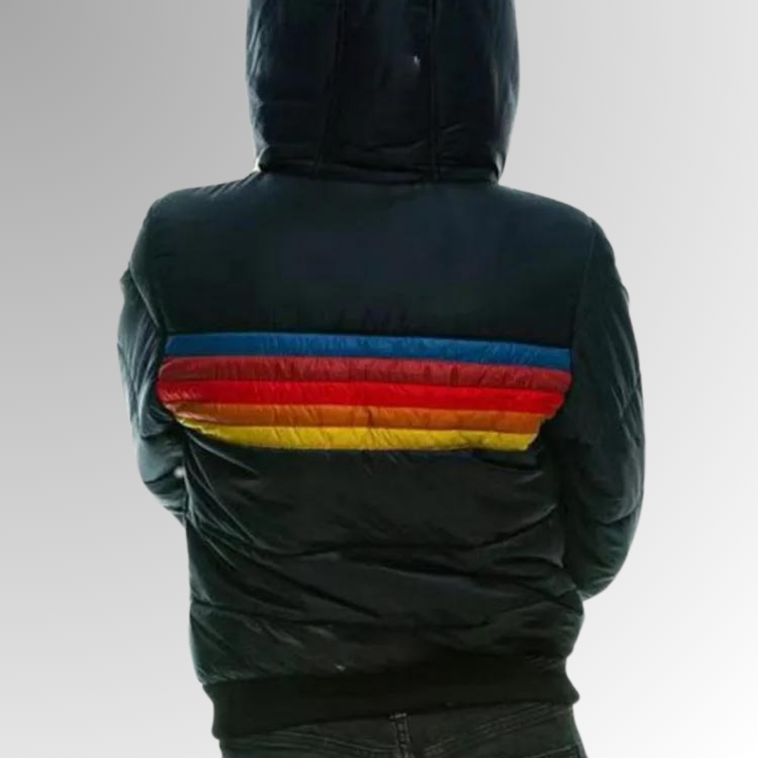 Horizon Stripe Puffer Jacket