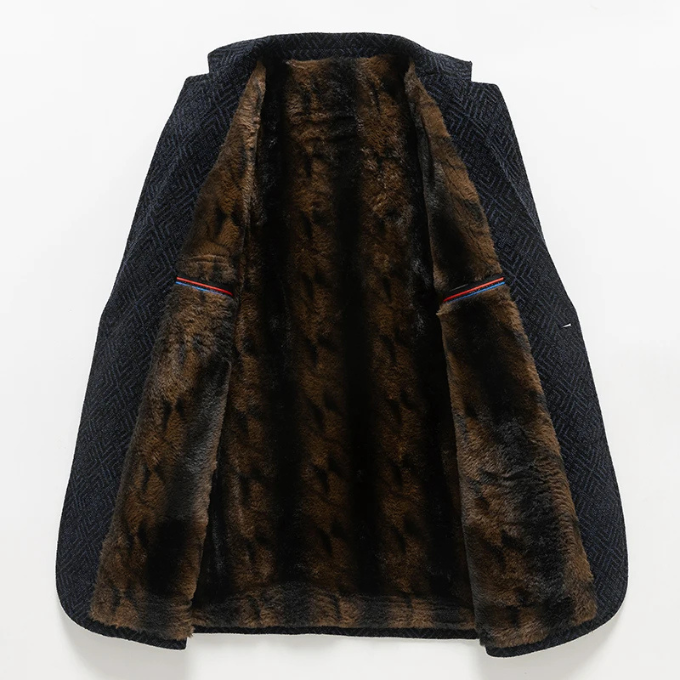 Honshu Lined Wool Blazer Coat