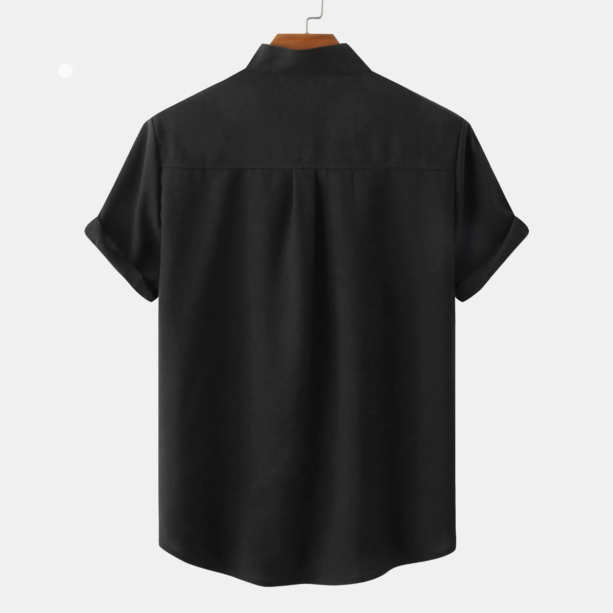 Sorrel Mandarin Cotton-Linen Shirt