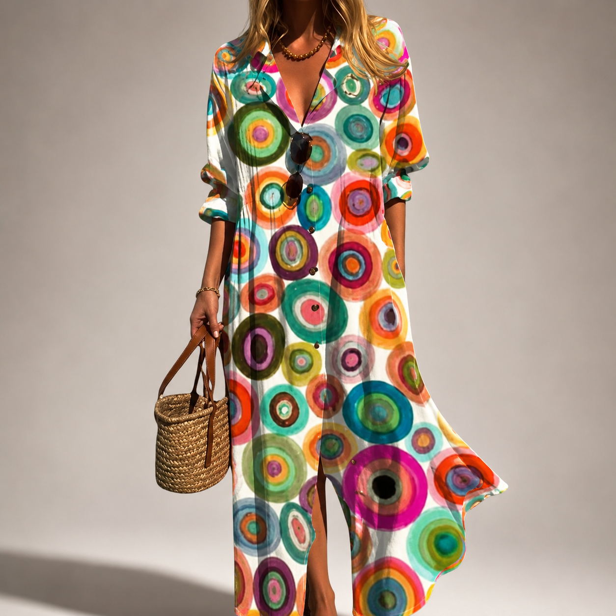 The Capri Vibrant Boho Dress