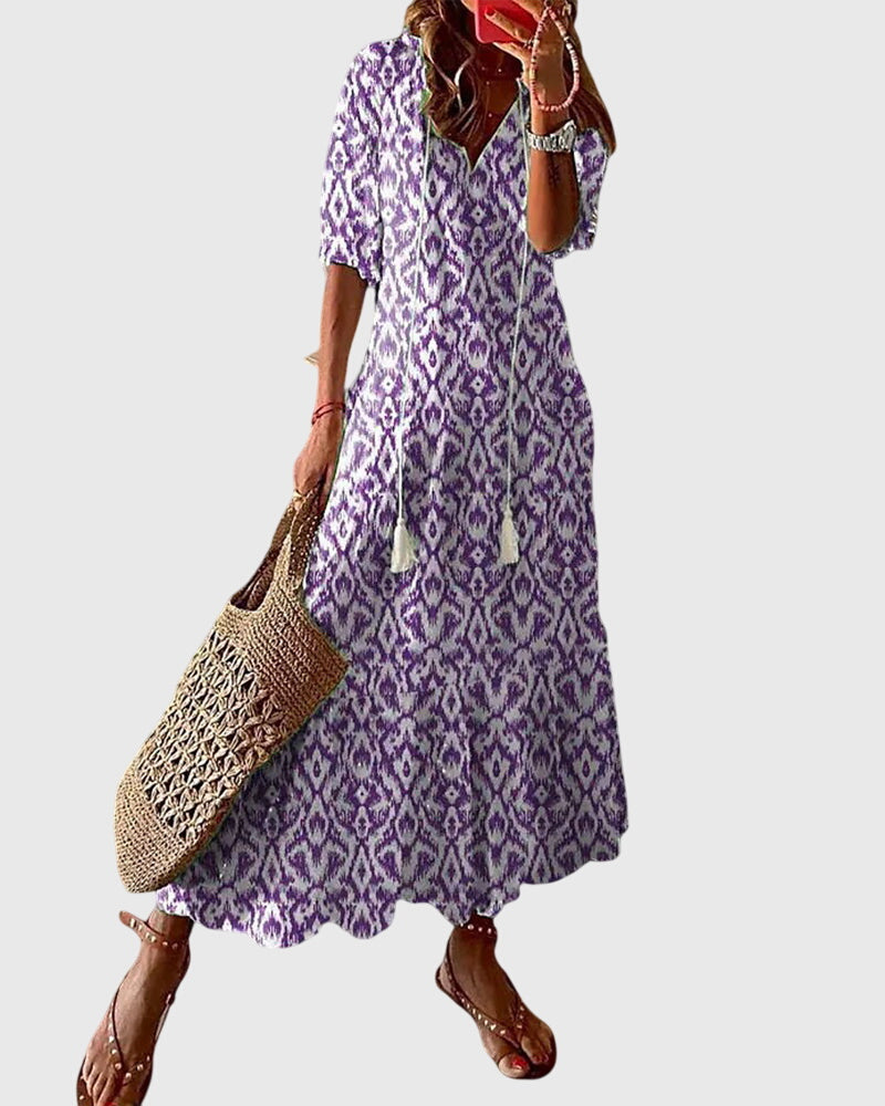 Freya Vintage Boho Dress