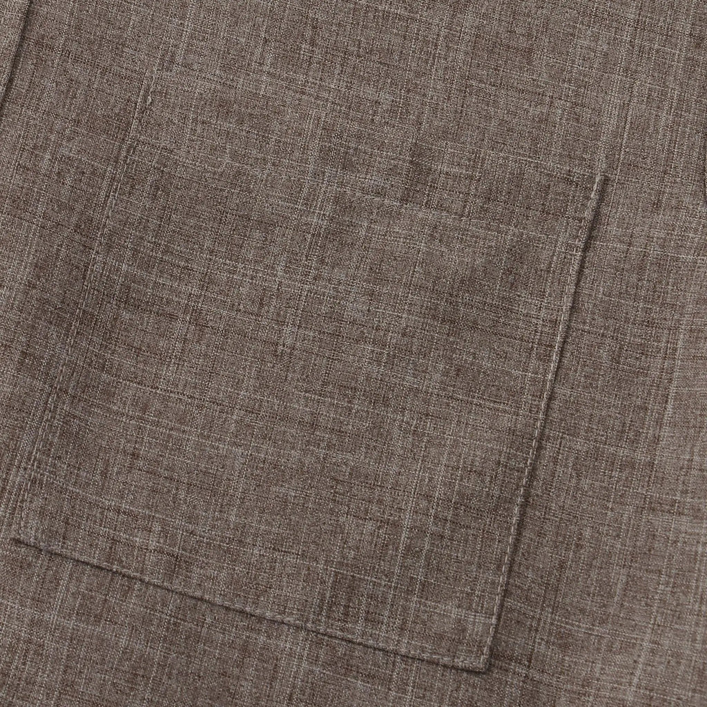 Sorrel Mandarin Cotton-Linen Shirt