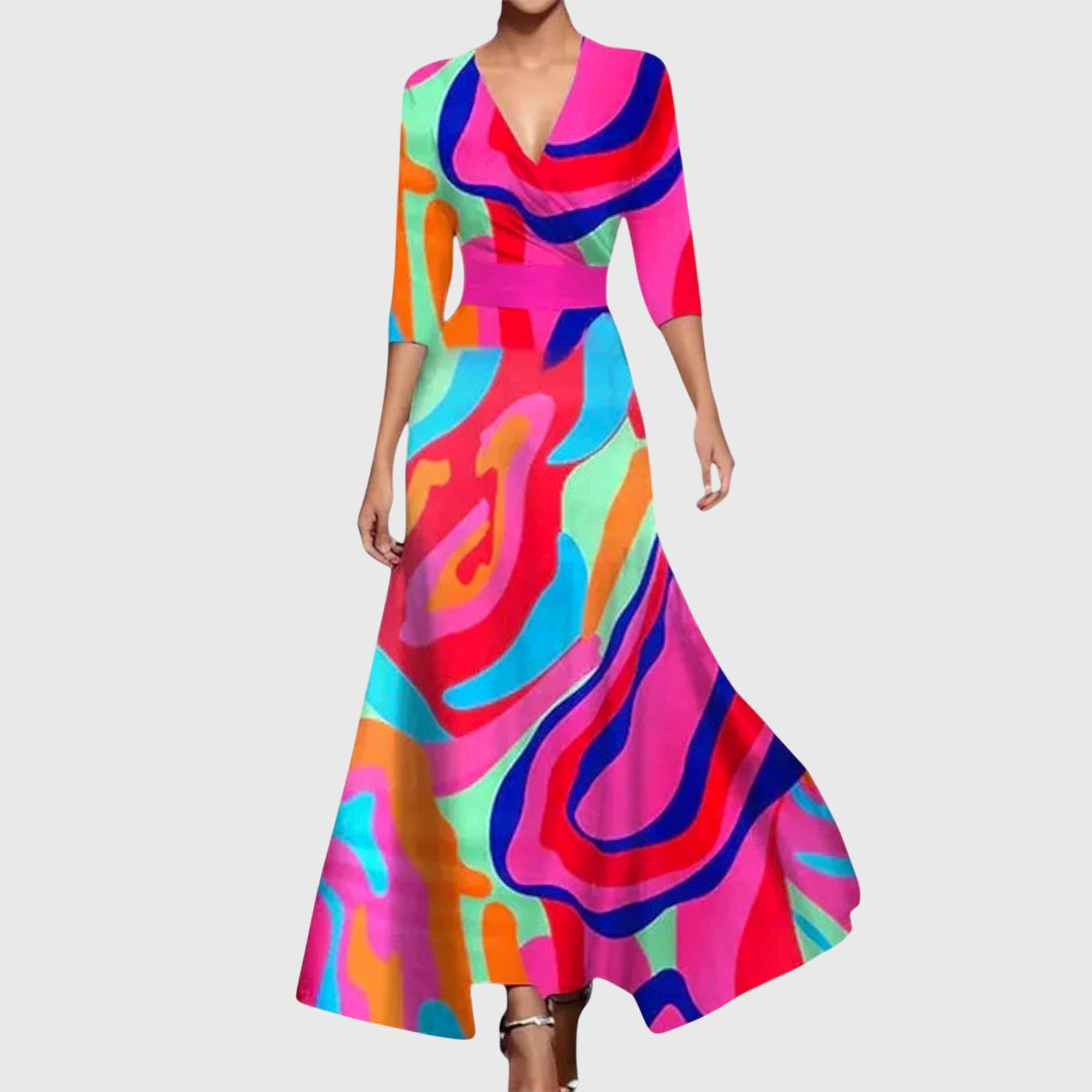 Elysian Mosaic Maxi Dress