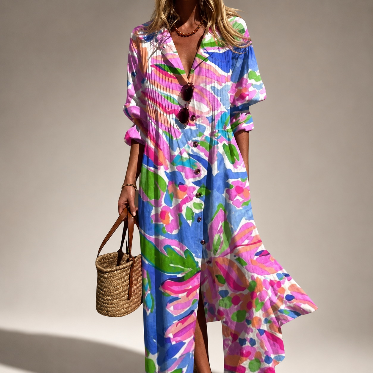 The Capri Vibrant Boho Dress