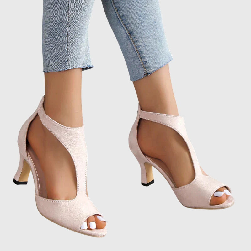 Bibury Open-Toe Heels