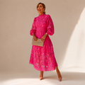 The Camille Openwork Midi Dress