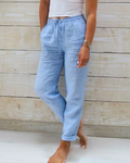 Volterra Linen Drawstring Trousers