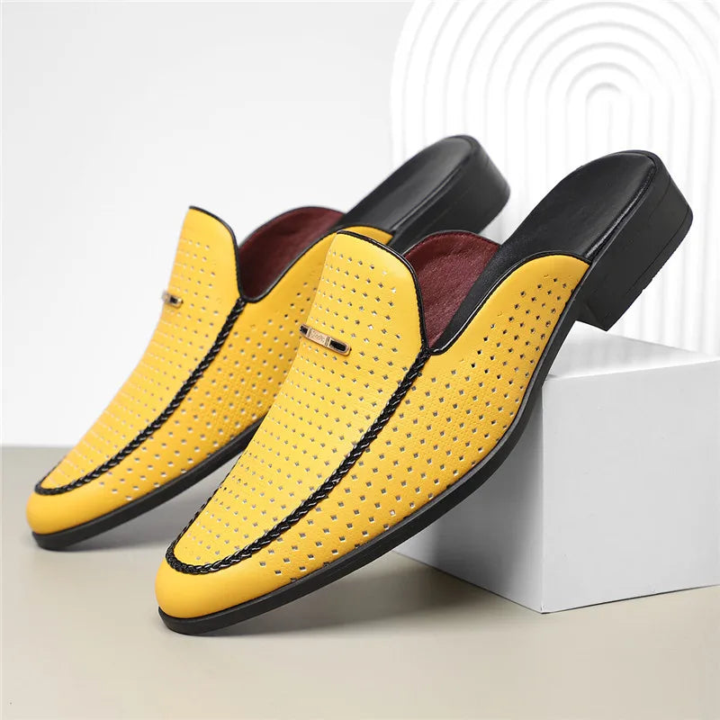Tyler Perforated Leather Mule