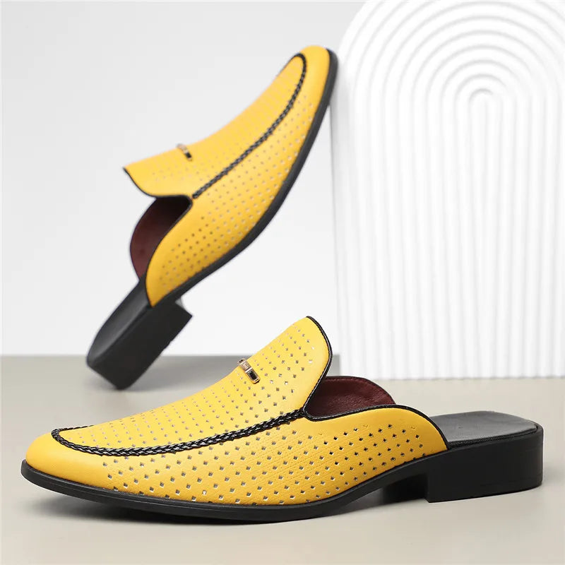Tyler Perforated Leather Mule