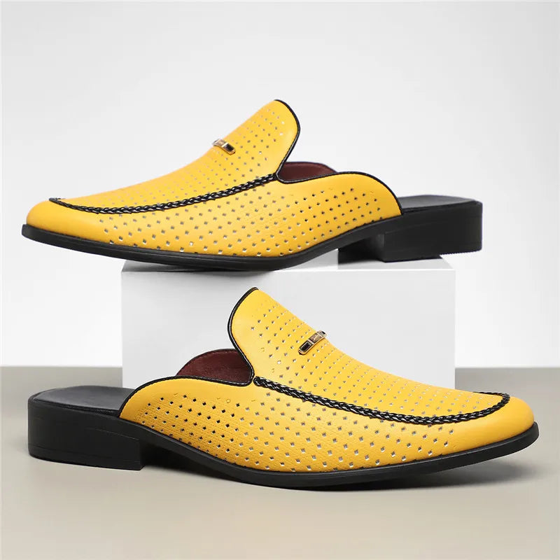 Tyler Perforated Leather Mule