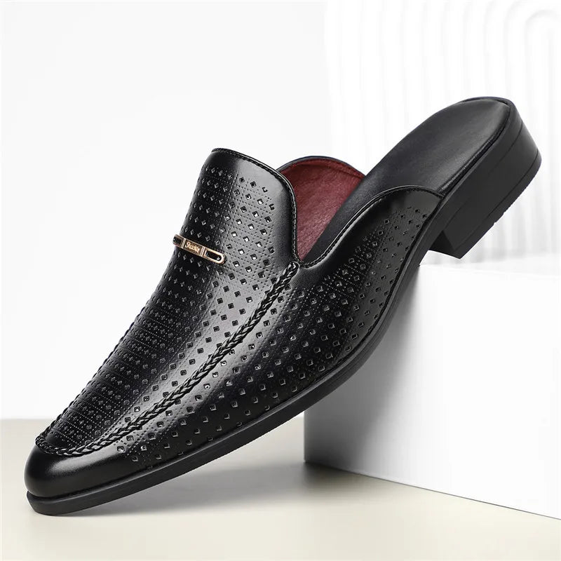 Tyler Perforated Leather Mule