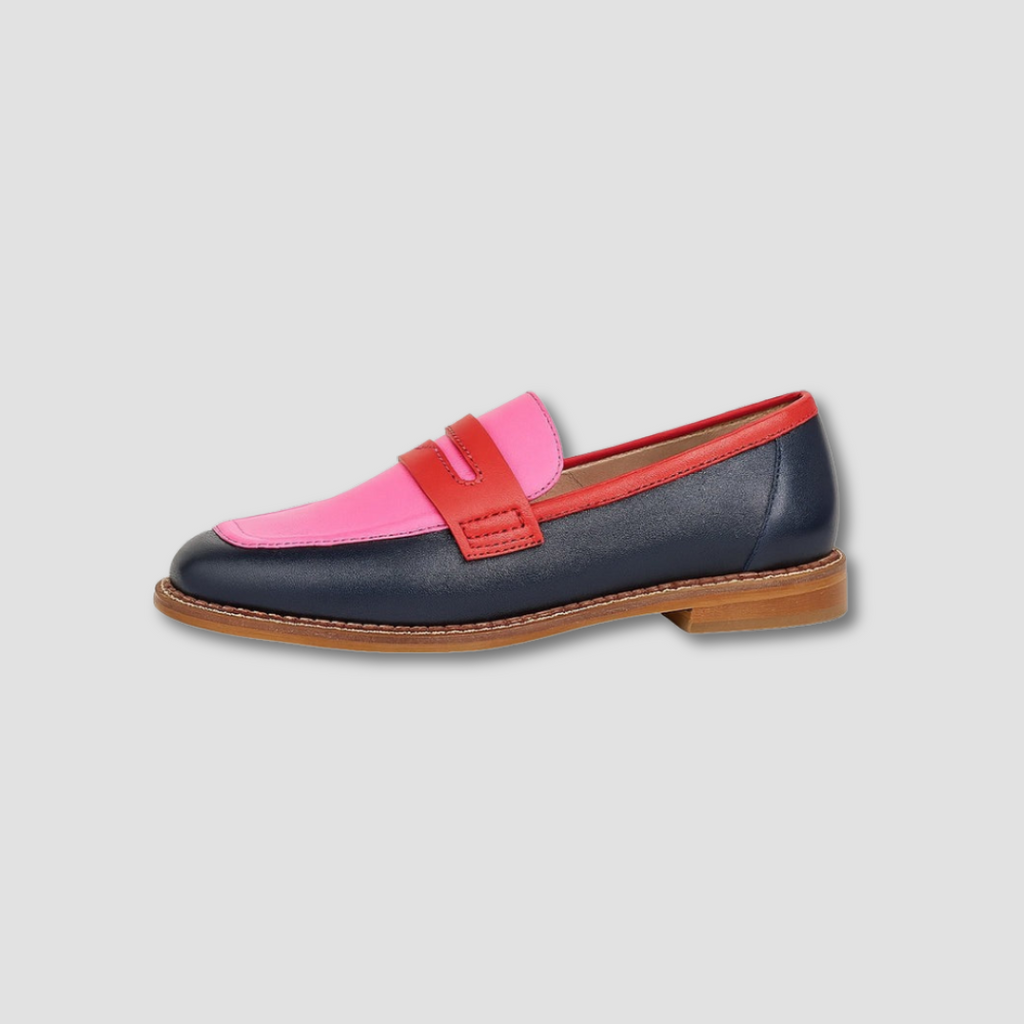 Elouan Color-Blocked Leather Loafers