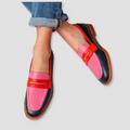 Elouan Color-Blocked Leather Loafers