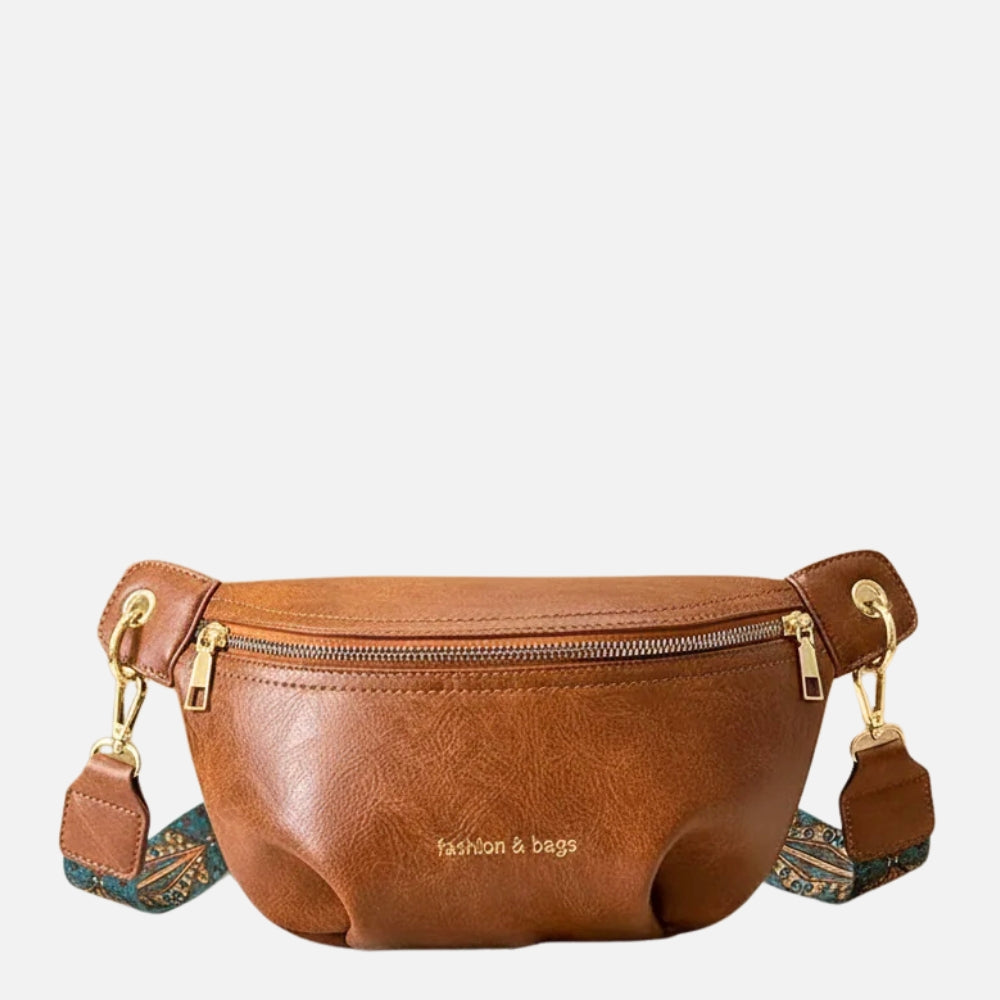Wallace Curved Leather Belt Bag