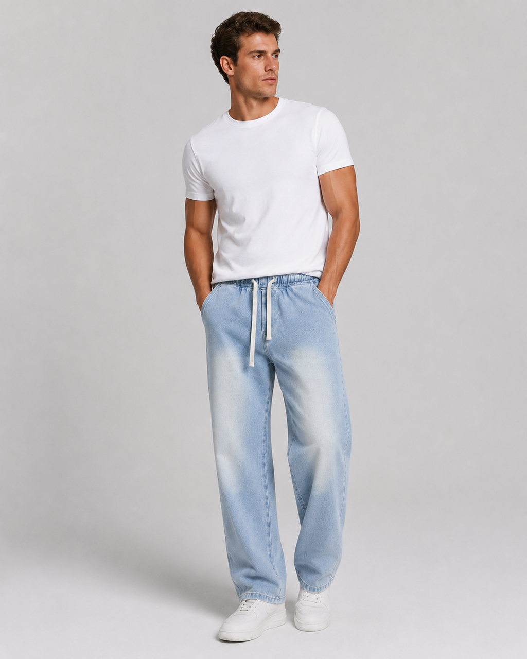 Portree Straight Leg Denim Pants
