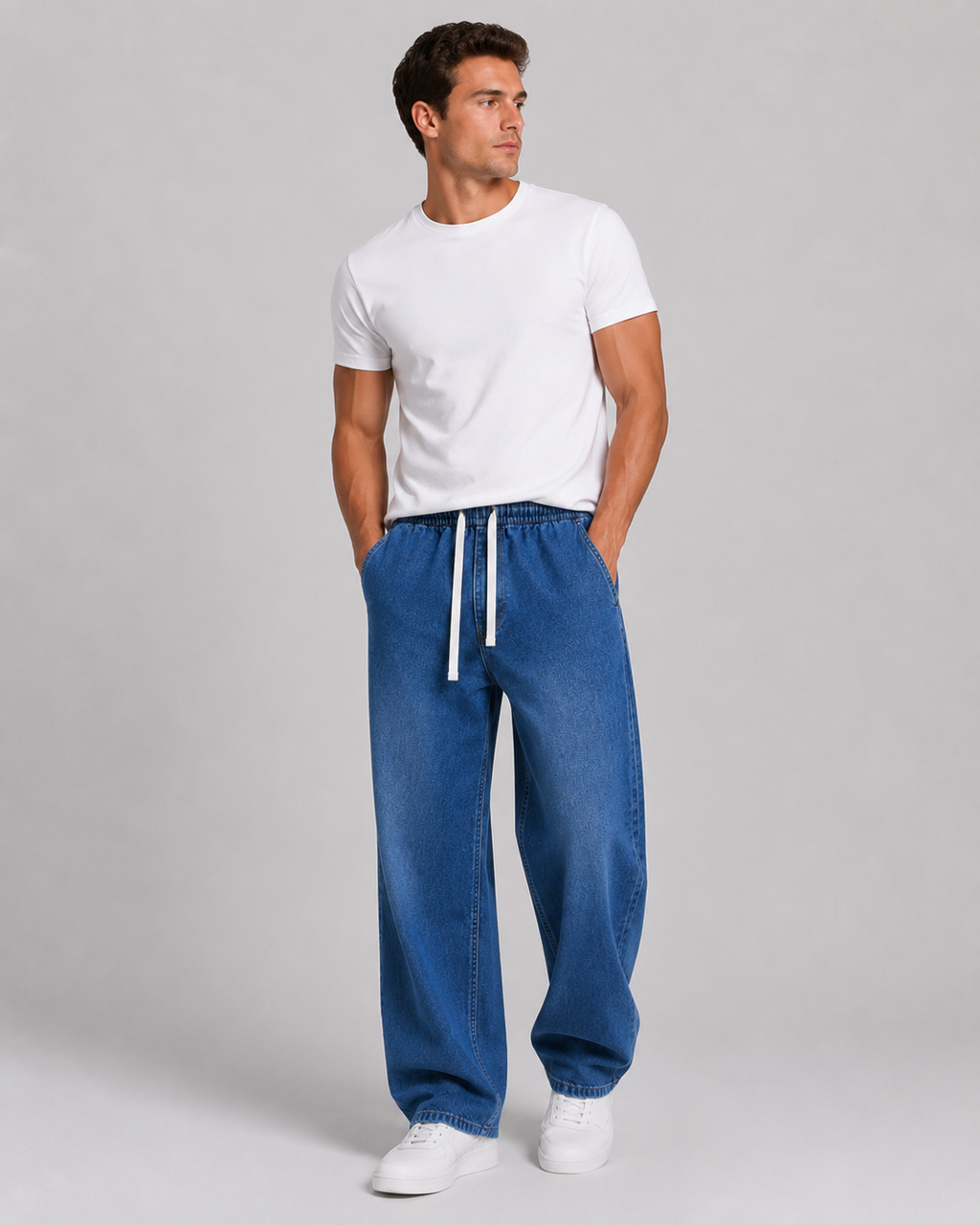 Portree Straight Leg Denim Pants