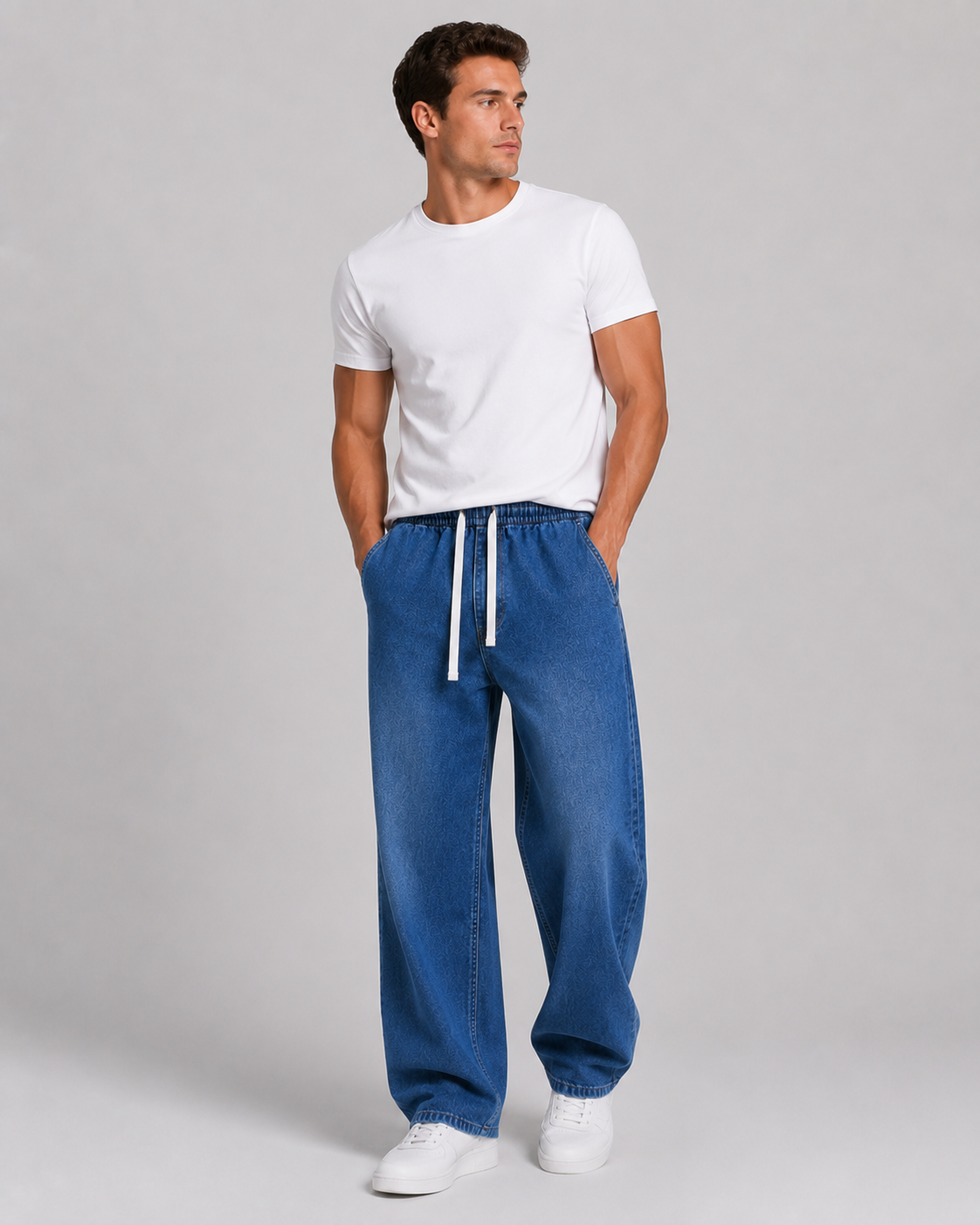 Portree Straight Leg Denim Pants