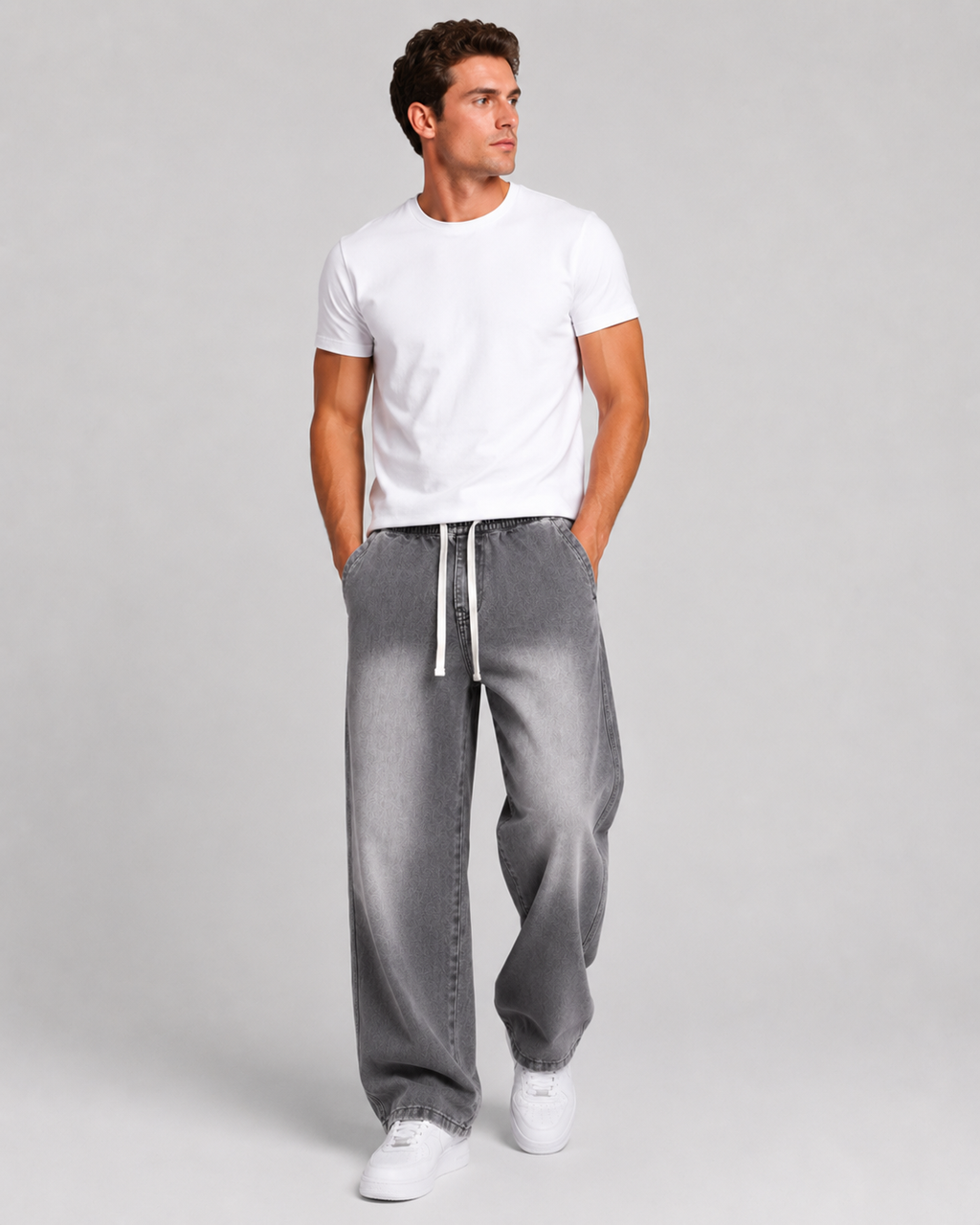 Portree Straight Leg Denim Pants