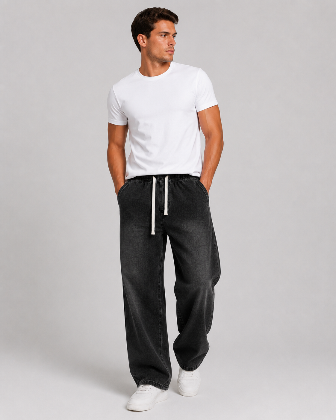 Portree Straight Leg Denim Pants