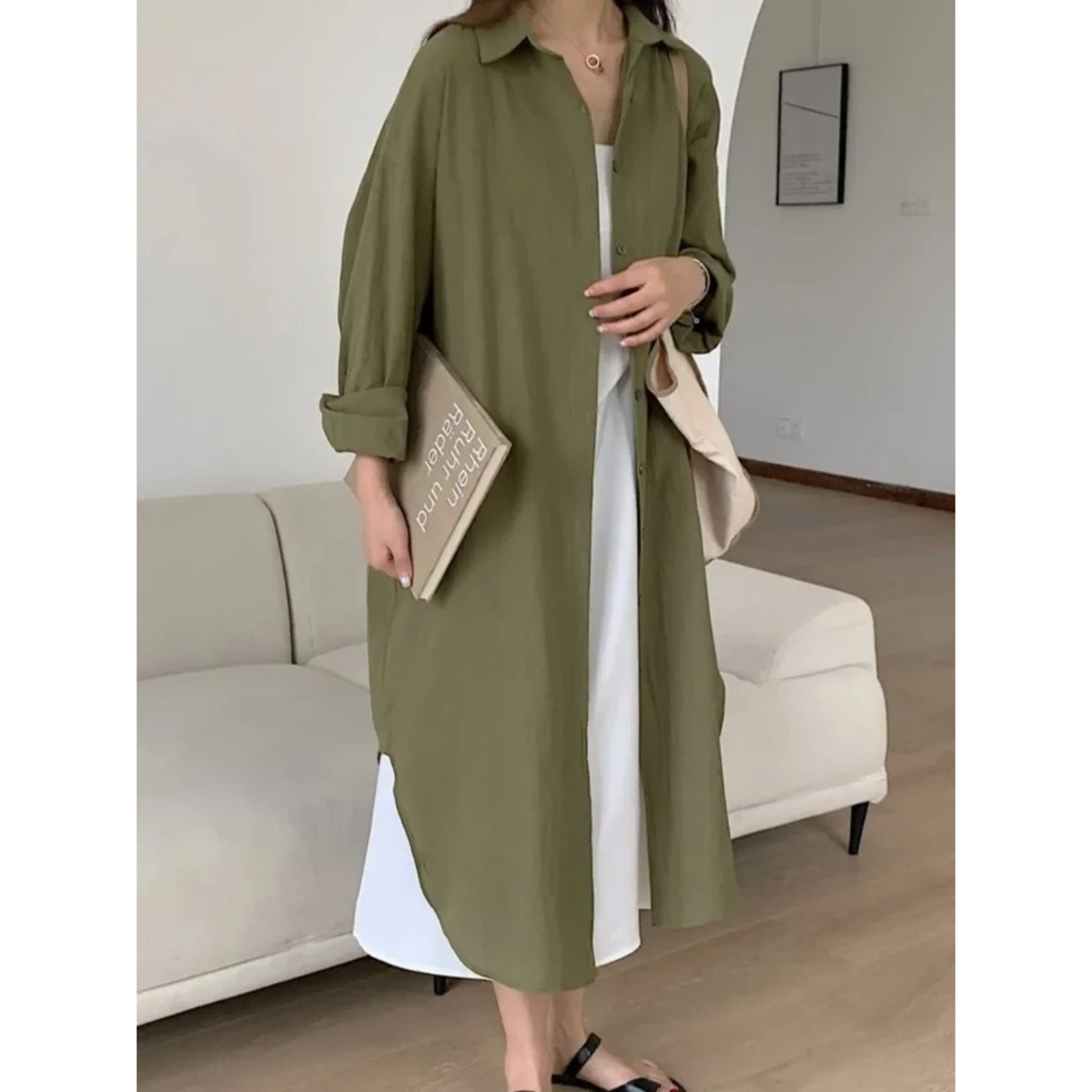 Novalyn Shirt Maxi Dress