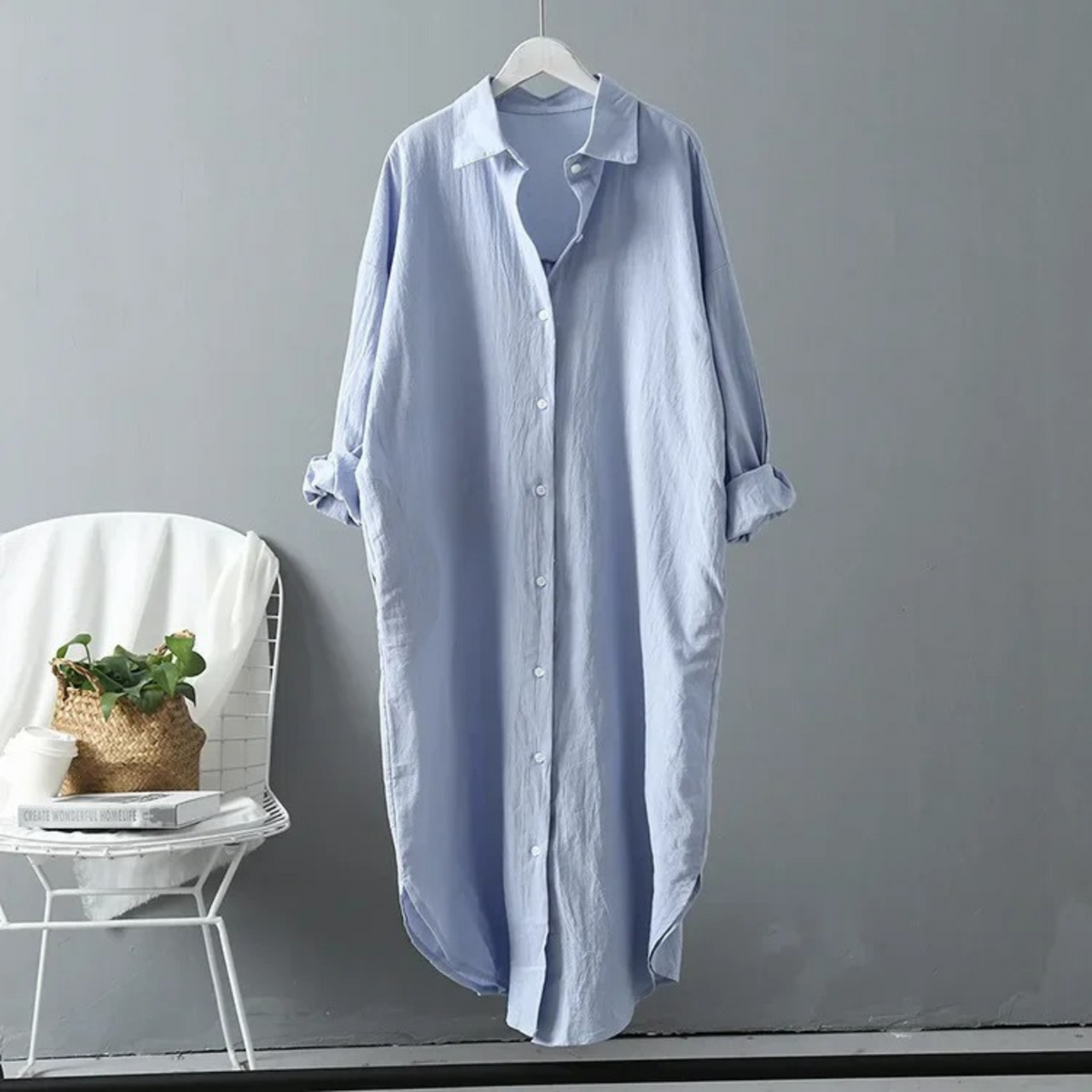 Cheri Maxi Shirt Dress