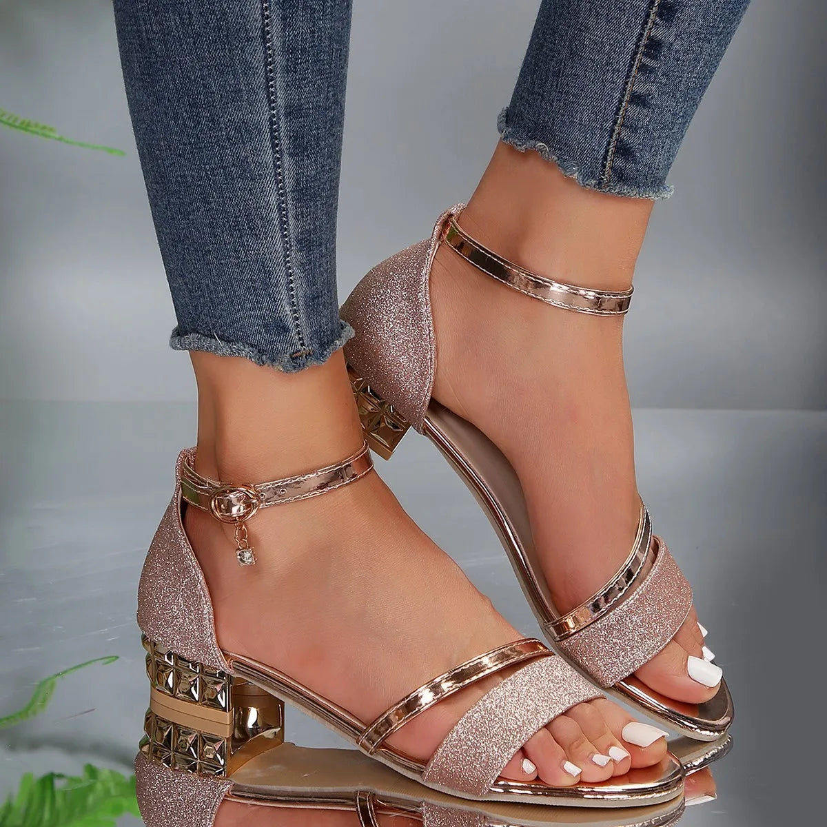 Valencia Shimmer Sandal