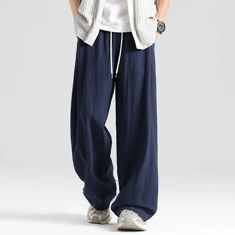 Taos Wide-Leg Linen Trousers